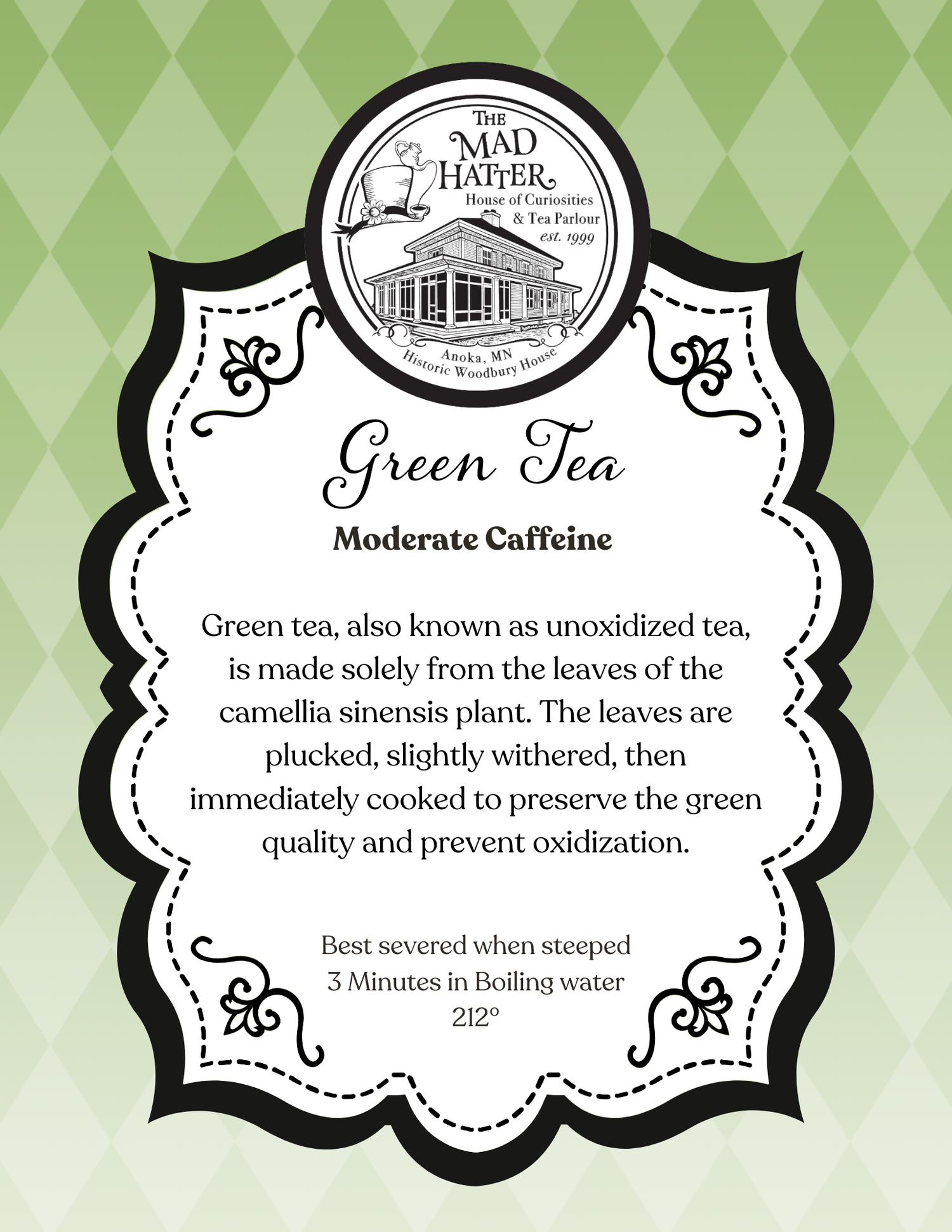 Mad Hatter Green Tea Collection
